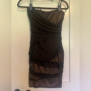 Guess Strapless Black Dress